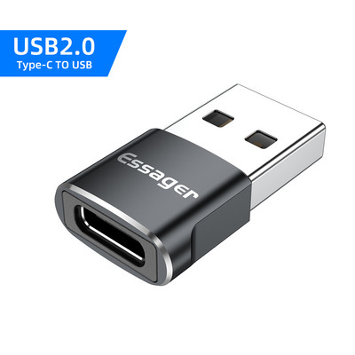 Adaptor Essager USB 3.0 tip C OTG Micro USB Microusb la Convertor USB-C tip C Conector USBC pentru Macbook Xiaomi mi Samsung S20
