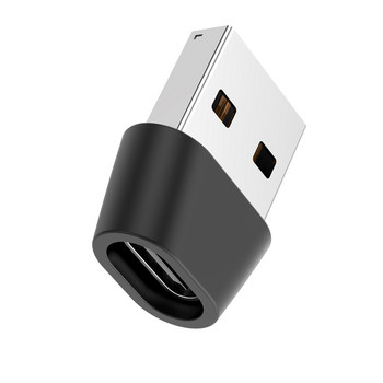 USLION Тип C към USB 2.0 OTG адаптер Женски адаптер Конвертор за Samsung S20 Xiaomi Huawei Macbook TypeC към USB A зарядно устройство за данни