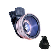 Fotografie 12,5X Macro Kit lentile pentru telefon mobil Carcasă de depozitare Sticlă optică HD 0,45X Unghi larg cu accesorii cu cleme Capac