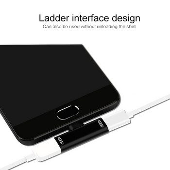 Διπλός 2 σε 1 USB-C Τύπος C Διαχωριστής προσαρμογέα καλωδίου OTG για Xiaomi Huawei Μετατροπέας ακουστικών Samsung Προσαρμογέας φορτιστή ήχου