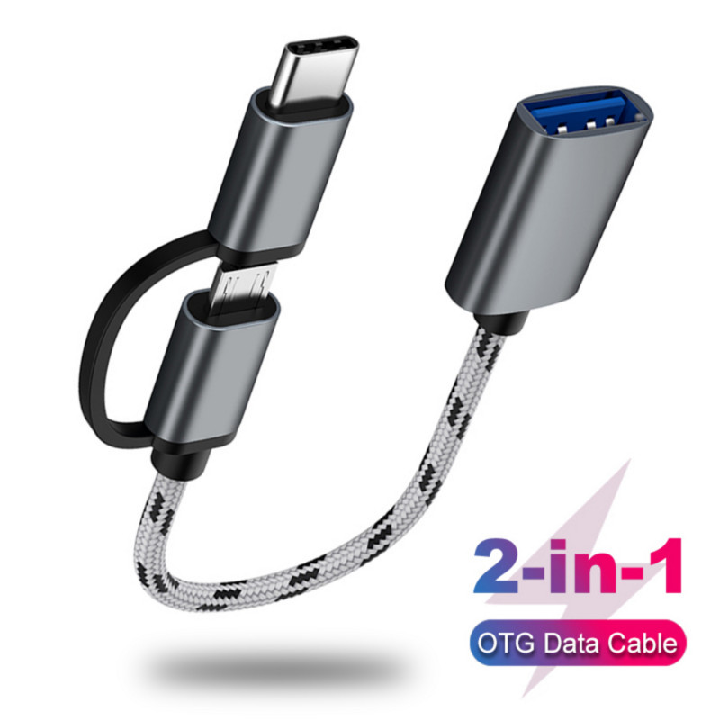 Τύπος C σε USB OTG Καλώδιο προσαρμογέα USB Micro USB αρσενικό σε USB θηλυκό καλώδιο Μετατροπέας καλωδίου OTG για Xiaomi Samsung Huawei
