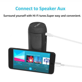 8 пина към 3,5 мм жак AUX кабел Осветление към AUX адаптер за слушалки Аудио удължителен кабел Конектор Сплитер за iPhone 14 13 12 11