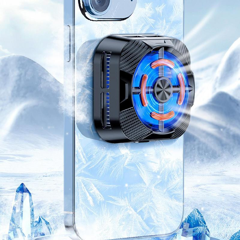 Mobiltelefon hűtő Univerzális hordozható játékpad radiátor ventilátor némítás radiátor vezérlő gyors hűtőborda iPhone játékokhoz hűtőventillátor