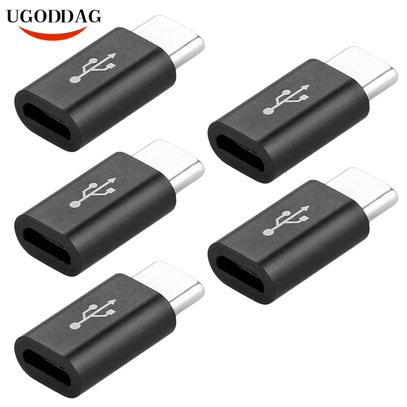 5 DB USB C Type C - Micro USB 3.1 adattöltés Android Extender Adapter csatlakozó Micro USB adattöltés Xiaomi Huaweihez