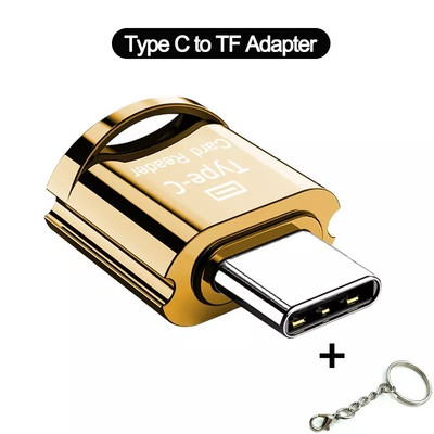 Adaptor VYOPBC tip C la Micro-SD TF Cititor de carduri de memorie OTG pentru Samsung Huawei Adaptor Micro la Micro-SD pentru Xiaomi Macbook