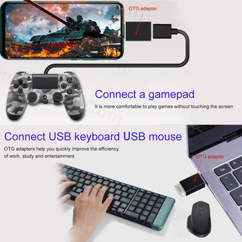 USB към Type C адаптер USB 3.0 Type-C OTG адаптер Micro USB към Type C Женски конвертор за Samsung за адаптер за зарядно устройство Xiaomi