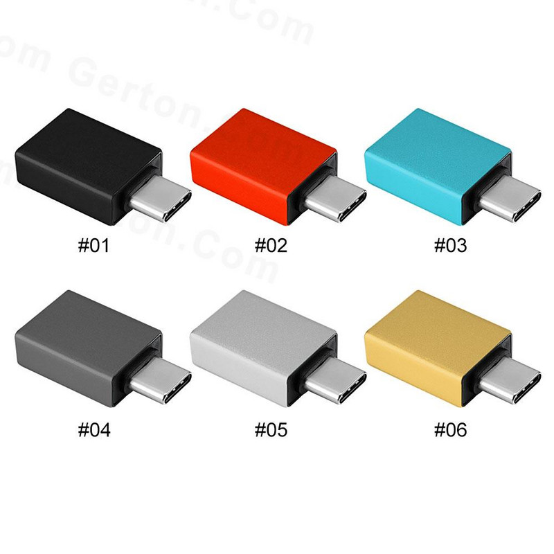 USB - C típusú adapter USB 3.0 Type-C OTG adapter Micro USB - C típusú anya átalakító Samsunghoz Xiaomi töltőadapterhez