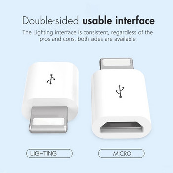 Mini OTG Lightning към Micro USB адаптер за Apple IPhone 12 11 Pro Max XS MAX XR X 7 8 6S 6 Конектор за кабел за зарядно устройство за синхронизиране на данни