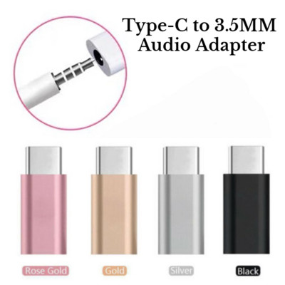 Hordozható Type-C-3,5 mm Jack átalakító mini fülhallgató kábel audio adapter iPhone Huawei Xiaomi fejhallgató Aux Line adapterhez