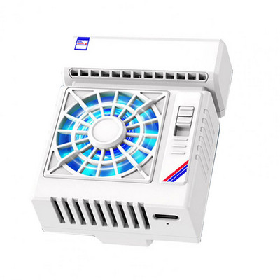 Design cu cataramă ventilator radiator telefon Reglare în 2 trepte cu lumină RGB Refrigerare rapidă silențioasă Radiator din spate a telefonului Accesoriu pentru telefon