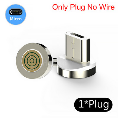 Cablu magnetic rotund 3A Mufă tip C Micro USB C mufe pentru iPhone Xiaomi Tip C Convertor Adaptor cablu de încărcare