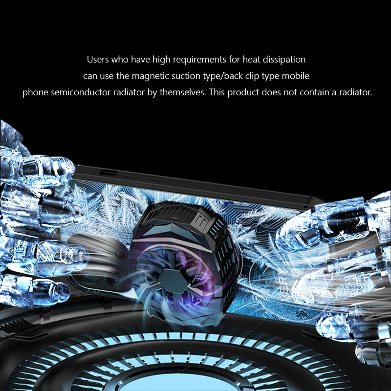 Mágneses hűtőlemezes játéktartozékok Hordozható hűtőborda Expend Kétirányú hőelvezetésű telefontok Leesésgátló mobiljátékokhoz