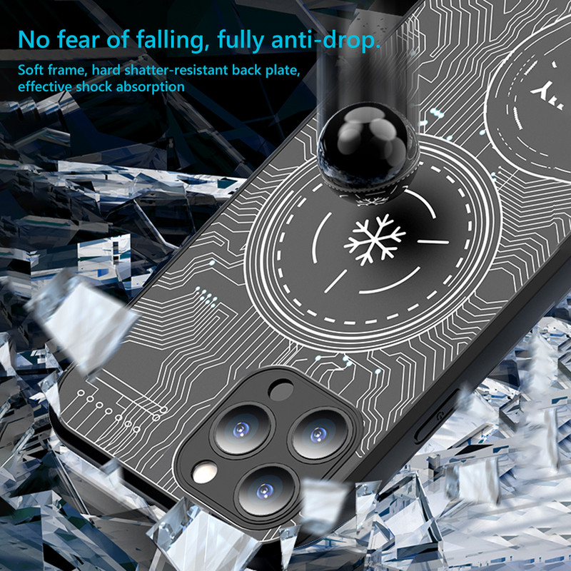 Mágneses hűtőlemezes játéktartozékok Hordozható hűtőborda Expend Kétirányú hőelvezetésű telefontok Leesésgátló mobiljátékokhoz