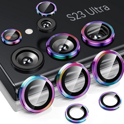 Sam-sungGala-xy 9H karastatud klaasist 3D kaamera objektiivi kaitse mobiiltelefoni tarvikud S23 Ultra kaamera objektiivi klaas telefoni jaoks