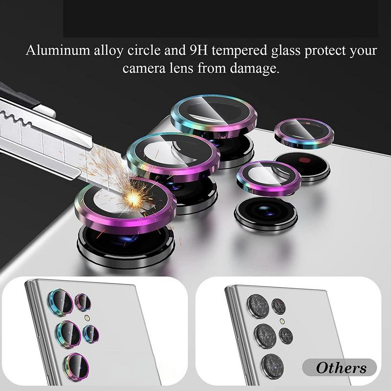 Sam-sungGala-xy 9H edzett üveg 3D kamera lencsevédőhöz mobiltelefon-tartozékok S23 Ultra kameralencse üveg telefonhoz
