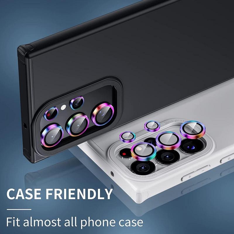 Sam-sungGala-xy 9H edzett üveg 3D kamera lencsevédőhöz mobiltelefon-tartozékok S23 Ultra kameralencse üveg telefonhoz