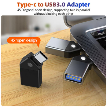 ANMONE Type C към USB 3.0 OTG адаптер USB-C мъжки към USB женски конвертор за Macbook Samsung S20 Xiaomi Huawei USBC OTG конектор