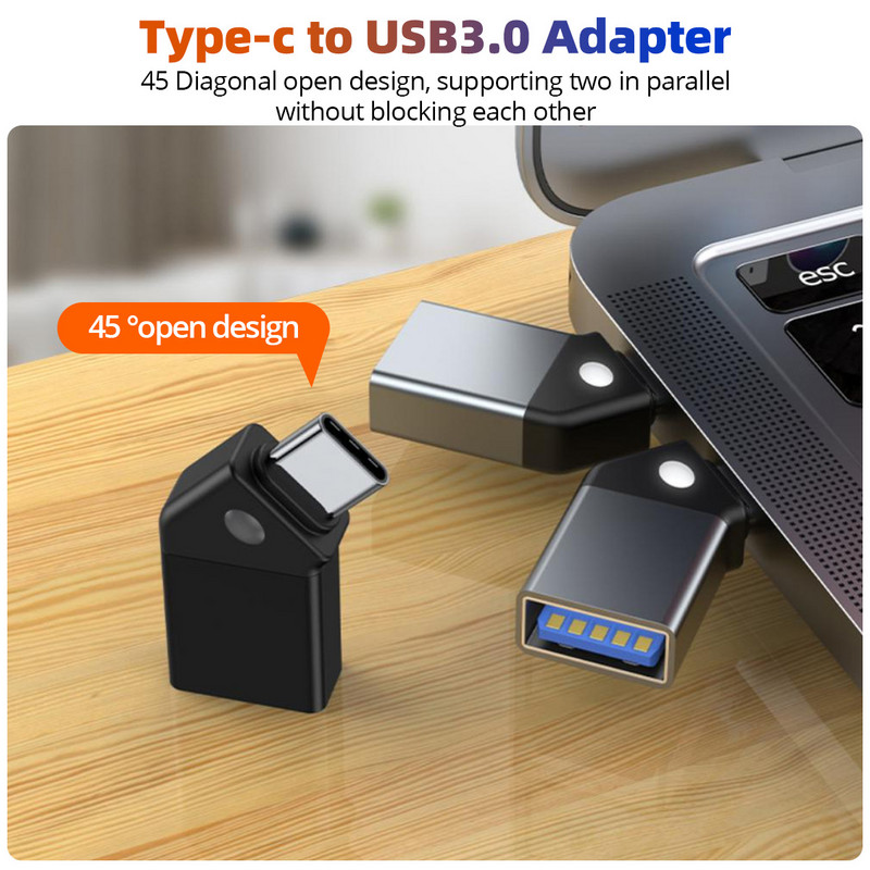 ANMONE Type C - USB 3.0 OTG adapter USB-C dugasz USB aljzat konverter Macbookhoz Samsung S20 Xiaomi Huawei USBC OTG csatlakozó