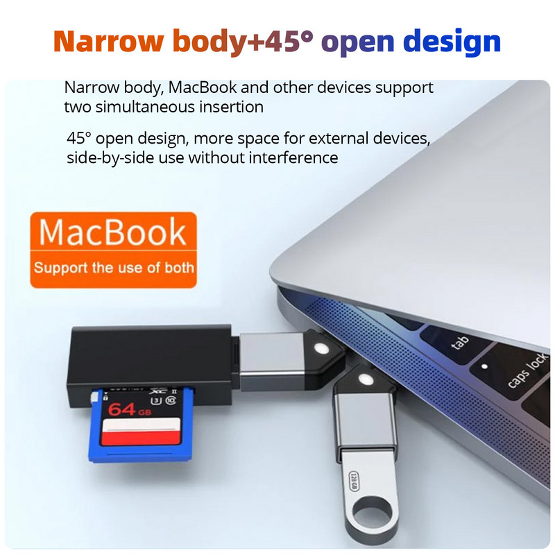 ANMONE Type C - USB 3.0 OTG adapter USB-C dugasz USB aljzat konverter Macbookhoz Samsung S20 Xiaomi Huawei USBC OTG csatlakozó