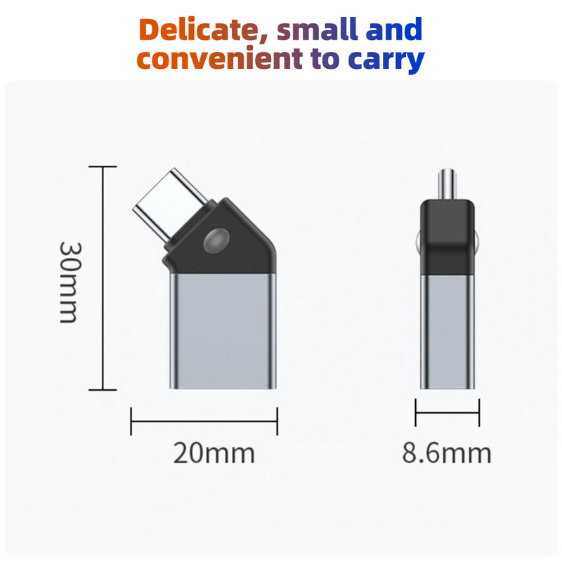 ANMONE Type C - USB 3.0 OTG adapter USB-C dugasz USB aljzat konverter Macbookhoz Samsung S20 Xiaomi Huawei USBC OTG csatlakozó