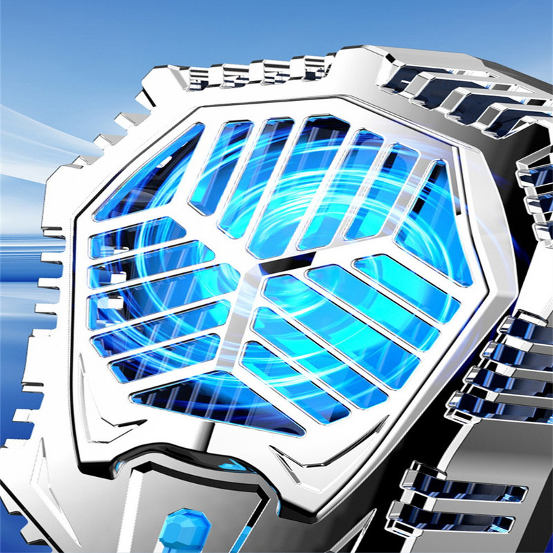 Szórakoztató elektronikai mobiltelefonok hűtőborda alumínium ötvözet hordozható mini telefon hűtőventilátor 2A állítható játékhűtő mágneses