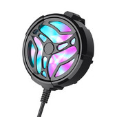 Lumină LED Plug and Play, încărcare USB, răcitor de telefon cu fir pentru jocuri cu zgomot redus, detașabil, ușor, anti-alunecare, montat cu cleme ABS
