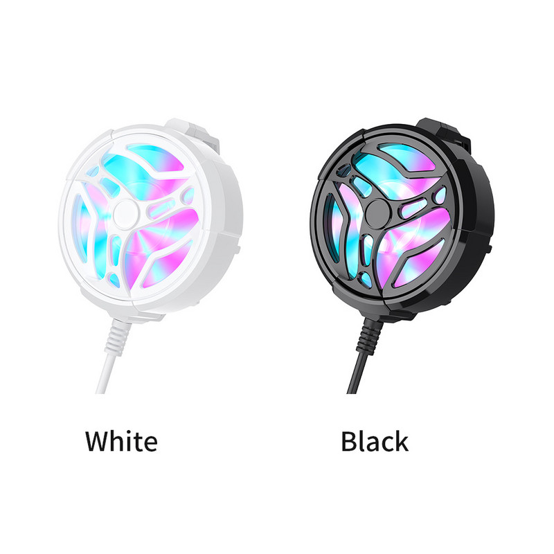 LED-es világítás Plug and Play USB töltő vezetékes telefonhűtő játékhoz Alacsony zajszint, kivehető, könnyű, csúszásgátló klipszes ABS