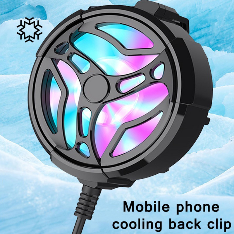 LED-es világítás Plug and Play USB töltő vezetékes telefonhűtő játékhoz Alacsony zajszint, kivehető, könnyű, csúszásgátló klipszes ABS