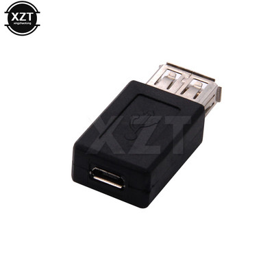 Kiváló minőségű új fekete USB 2.0 A típusú aljzatból Micro USB B aljzatba adapter csatlakozó átalakító USB 2.0-ból Micro USB csatlakozóba