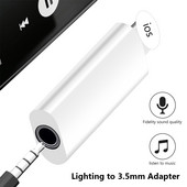 Adaptor USB C la iluminare Încărcare audio AUX 3,5 mm Căști pentru IPhone 11 7 8 Cablu căști IOS 14 Iluminare la iluminare duală
