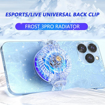 Universal Processor Cooler Peripheral Back Clip Cooling Fan Cooler Portable New Mobile Phone Radiator Gt19 Cooling Devic