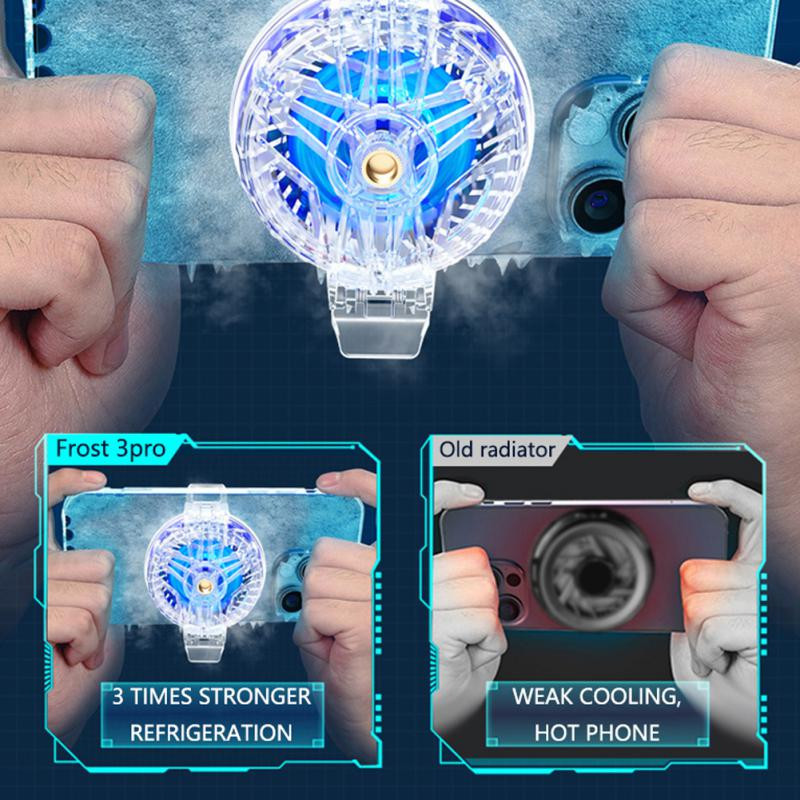 Univerzális processzorhűtő periféria hátsó klip hűtőventillátor hűtő Hordozható új mobiltelefon radiátor Gt19 hűtőeszköz