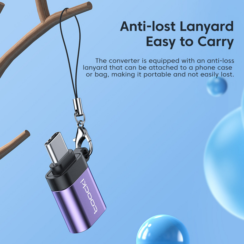 Toocki USB3.0 Type C OTG adapter Micro USB C - Type C adapter anya konverter Macbook iPadhez Huawei Xiaomi POCO X3 Samsung