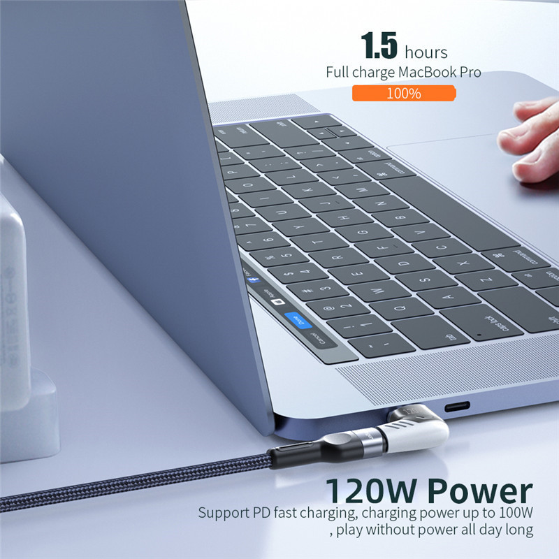 Tkey 120 W USB C mágneses adapter C típusú dugaszolható C típusú mágneshez, gyorstöltő USB C típusú mágneses átalakító Xiaomi Mi 9 Redmihez