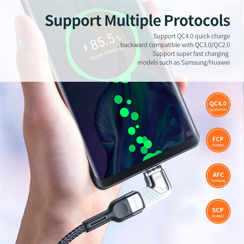 Tkey 120 W USB C mágneses adapter C típusú dugaszolható C típusú mágneshez, gyorstöltő USB C típusú mágneses átalakító Xiaomi Mi 9 Redmihez