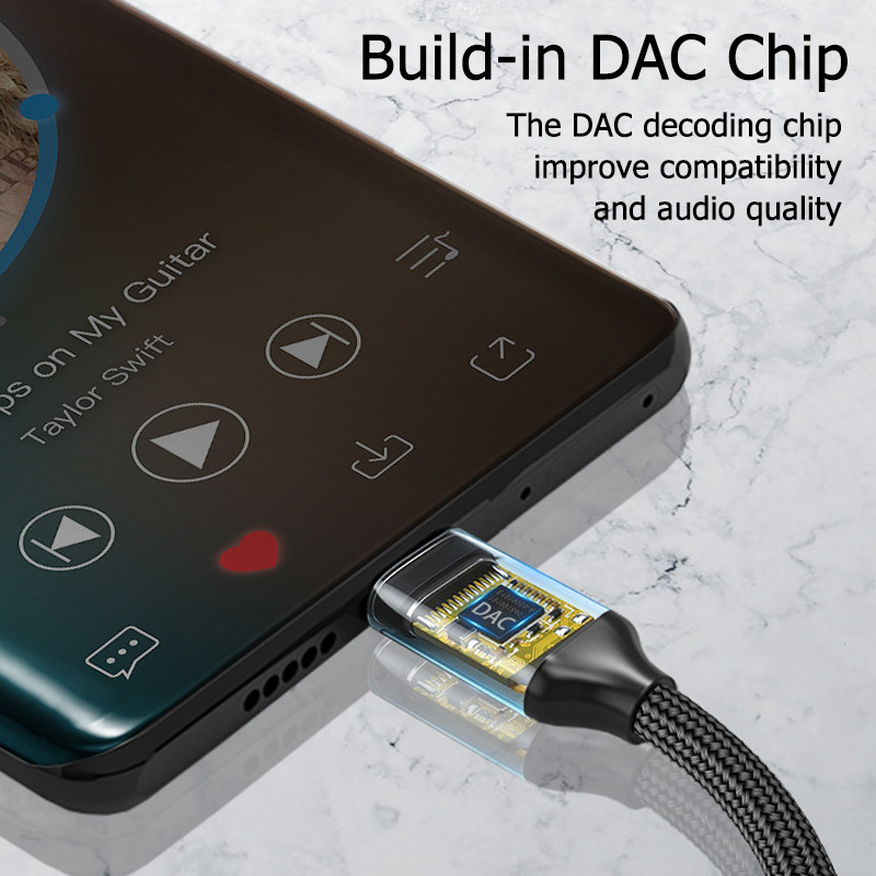 C típusú USB-3,5 mm-es jack audioadapter kábel Samsung Galaxy S23 S22 S21 Ultra fülhallgató konverterhez a Google Pixel 6 7 Pro készülékhez