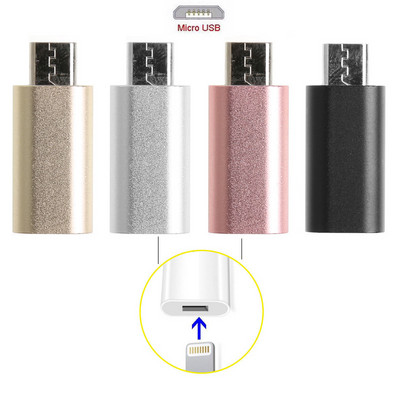 8-tűs Lightning anya-mikro-USB adapter átalakító Android telefonhoz