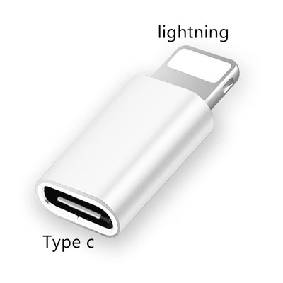 Mini adaptor de iluminare cu 8 pini la USB tip C pentru iPhone 11 12 13 Pro Max Samsung S20 S21 Convertor de încărcare Ios la Typec Otg Jack