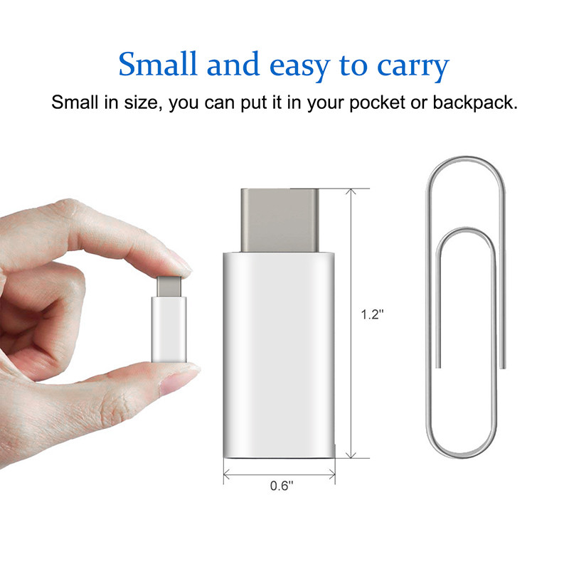 8 tűs világítás C típusú USB miniadapterhez iPhone 11 12 13 Pro Max Samsung S20 S21 Ios-hoz Typec Otg Jack töltőkonverterhez