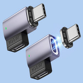 Adaptor magnetic USB C la tip C PD 100W 5A Încărcare rapidă USB Type-C USB-C Convertor de sincronizare a datelor magnetice pentru MacBook iPad Pro Air