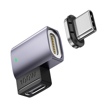 Adaptor magnetic USB C la tip C PD 100W 5A Încărcare rapidă USB Type-C USB-C Convertor de sincronizare a datelor magnetice pentru MacBook iPad Pro Air