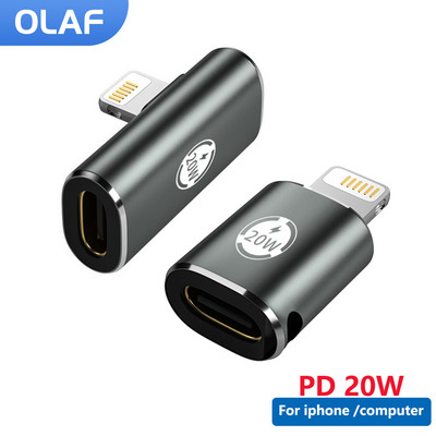 OLAF PD20W USB C világítás gyorstöltési OTG-hez iPhone 13 12 11 Type-C aljzatból 8 tűs csatlakozóba konverter Ipad laptophoz