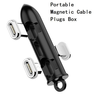Cablu magnetic rotund mușcă tip C Micro USB C mufe cu 8 pini Adaptor de încărcare rapidă Telefon Microusb tip C mușcă de încărcare magnetică