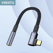 Cablu adaptor tip C la 90 de grade la 3,5 mm Jack Convertor amplificator pentru căști USB C pentru Samsung S22 Ultra Tab S6 Google Xiaomi Gamer