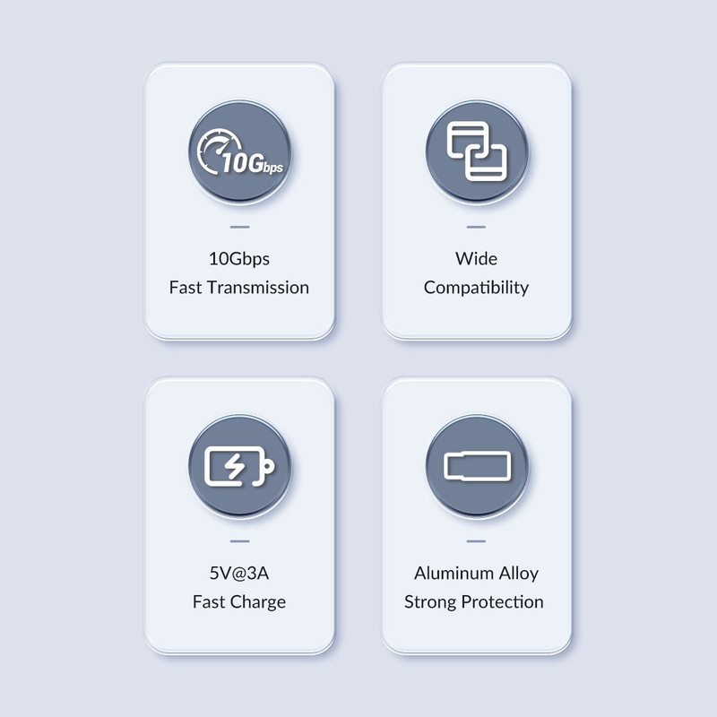 ORICO OTG apa C típusú anyává adapter konvertálása USB 3.1 adapterhez, 10 Gbps átviteli fejléc adattöltő Macbook OTG Connecthez