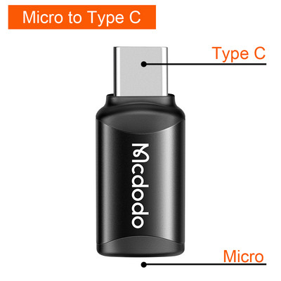 Adaptor Mcdodo OTG USB tip C la Lightning pentru iPhone 14 13 12 11 Pro Max Xs iPad Huawei Samsung Xiaomi Android Convertor de date
