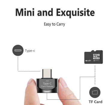 Нов USB 3.0 тип C към Micro-SD адаптер, четец на карти, мини четец на карти, четец на смарт карти с памет за лаптоп, Samsung, Huawei