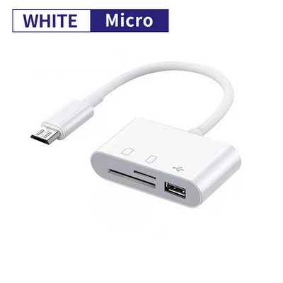 Cititor de carduri USB tip C 3 în 1 Adaptor multi OTG Cititor de carduri de memorie SD TF Conector USB Transfer de date Disc Flash Drive
