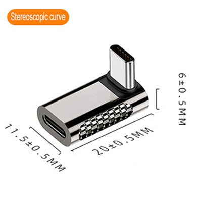 Adaptor tip C 4.0 la USB tip C 100W Super Charge 20Gbps Convertor cu transmisie ridicată Suport 4K/8K Audio și video pentru tabletă PC