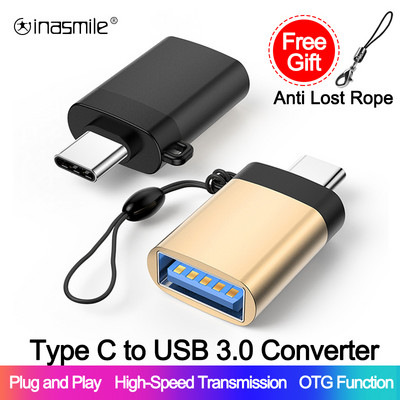 USB към тип C OTG адаптер Тип C USB C мъжки към USB 3.0 женски конвертор за Macbook Xiaomi Samsung Micro към USBC OTG конектор